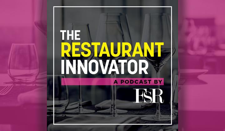 A logo of The Restaurant Innovator, a podcast by FSR.