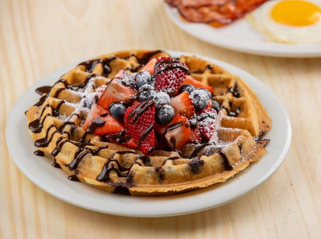 Eggs Up Grill berry waffle.