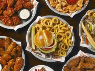 Food from Hooters. 