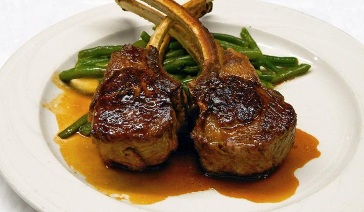 Keens Steakhouse double lamp chops