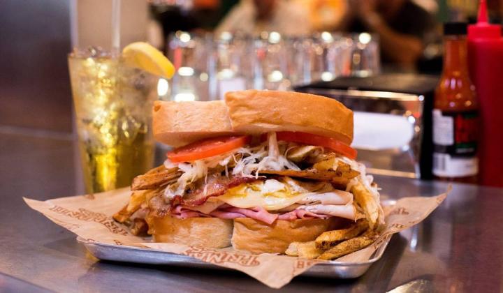 A sandwich from Primanti Bros. 