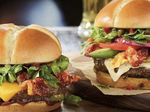 Two Red Robin burgers.