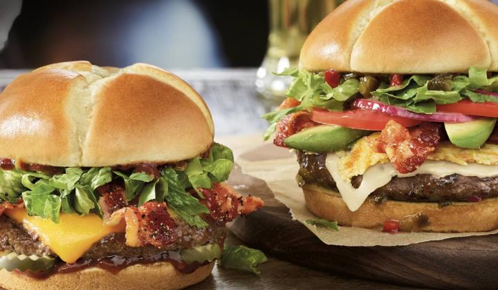 Two Red Robin burgers.