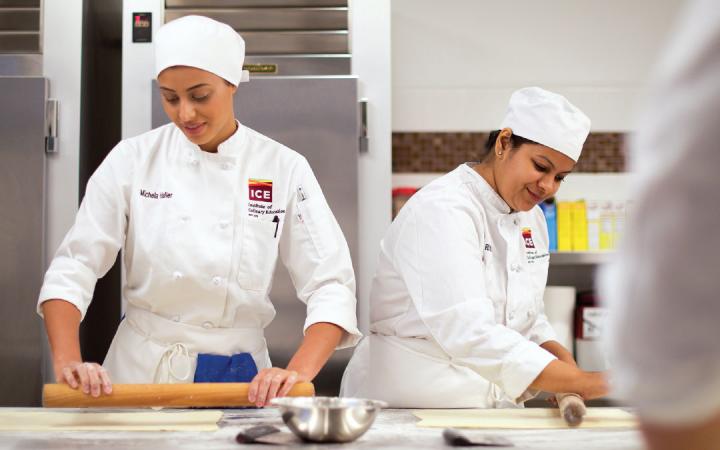 at the Institute of culinary Education, students gain hands-on experience. 