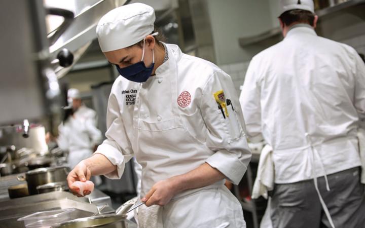 Kendall College’s curriculum includes culinary and pastry arts, as well as hospitality management. 
