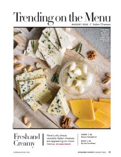 Trending on the Menu cover for Italian Cheeses