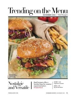 Trending on the Menu cover for Beef Burgers
